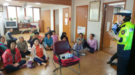 동부경찰서, 아라종합복지관 경로당 교통사고예방 교육