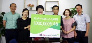 KTCS제주사업단, 저소득층 청소년에 여성용품 지원