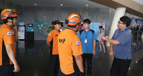 성산119센터, 아쿠아 플라넷 제주 인식훈련 실시
