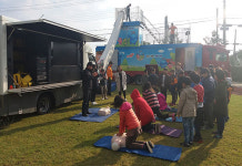 성산119센터, 온평초등학교 이동안전체험교실 운영