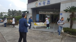 오라119센터, 제광원 자위소방대 소방기술경연대회 실시