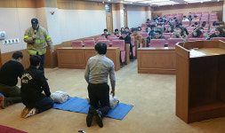 노형119센터, 제주한라대학교 소방훈련