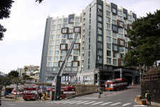 서귀포소방서, 아일랜드 블루 호텔 합동 소방훈련