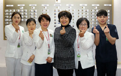 한국병원 간호부, 사회복지법인청수에 후원금 전달