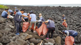 신산의용소방대, 해안가 자연정화활동 전개