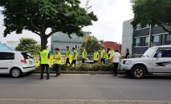 송산동, 주차단속 및 교통캠페인 실시