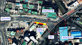 서귀포중학교 삼거리~삼진탕 구간 인도 설치완료