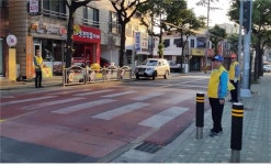 대한노인회제주시지회 용담2동분회, 거리질서 확립 캠페인 실시
