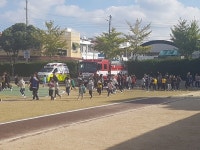 오라119센터, 중앙초등학교 합동소방훈련 실시