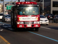 노형119센터, 소방차량 주민 동승체험 및 길 터주기 캠페인