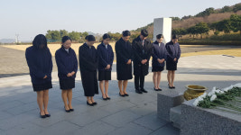 농협은행 제주영업본부, 특성화고 신규직원 4·3평화공원 참배