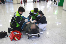 제주공항 여객터미널에 소방구조대원 상주근무