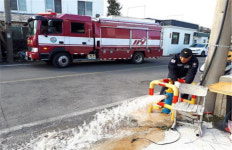 안덕119센터, 설명절 대비 소방용수시설 점검
