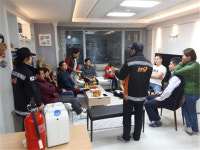 안덕119센터, 엘림피렌체 아파트 소방훈련