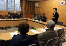 고은영 예비후보, 제주 제2공항 온평리 비대위 간담회