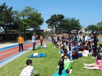 대정119센터, 무릉 초.중학교 합동소방훈련 전개
