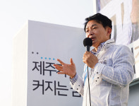 원희룡 한경.한림.애월 릴레이유세...농산물 최저가격 보장