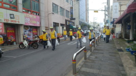 중앙동노인회, 지역 환경정비 실시