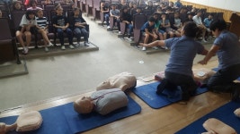 노형119센터, 백록초등학교 심폐소생술 교육