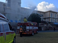 오라119센터, 오라초등학교 합동 소방훈련 실시