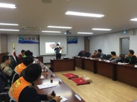 서홍동지역자율방재단, 응급처치교육 이수 및 11월 월례회의 개최