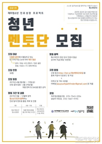 제주형 청소년 진로성장 프로젝트, 청년 멘토단 모집