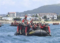 해병대 9여단, 모슬포 해안서 고무보트 상륙기습 훈련