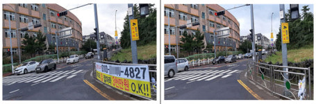 제주시, 개학기 학교 주변 불법광고물 정비 완료