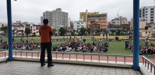노형119센터, 월랑초등학교 소방훈련 실시