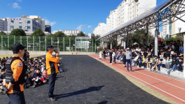 화북119센터, 삼화초 합동소방훈련 실시