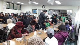[동정] 이도1동장, 제주시노인복지회관 급식봉사
