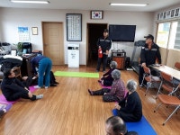 애월119센터, 고성2리 마을회관 소방안전 교육
