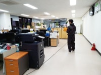 대정읍, 코로나19 예방 청사 내부 방역 실시