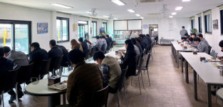 서귀포경찰서, 한 줄 식사 사회적 거리두기 동참