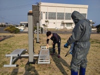 구좌읍, 구좌체육공원운동장 방역 실시