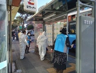 이도1동장애인지원협의회, 코로나19 차단 다중이용시설 소독