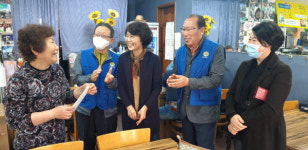 바르게살기운동건입동위원회, 상가 10개소에 100만원 지원