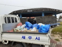 구좌읍, 지역내 방치폐기물 수거 실시
