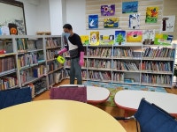 동홍동 퐁낭작은도서관 방역소독 실시