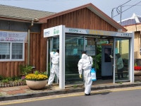 효돈동, 코로나19 예방 합동 방역 실시