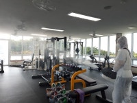 안덕면, 코로나19 예방 실내체육시설 방역 실시