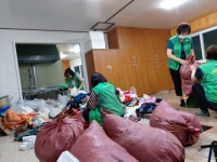 상모3리새마을부녀회, 안 입는 옷 재활용 활동 전개