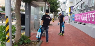 용담1동 청년회, 코로나19 확산 방지 방역활동 전개