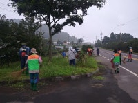 영천동지역자율방재단, 중산간로 등 주요 도로변 예초작업