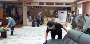 건입동통장협의회, 관내 경로당 감염예방 청소소독 실시