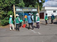 표선면토산1리부녀회, 추석맞이 버스승차대 환경정비 실시