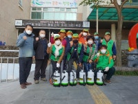 동홍동지역자율방재단, 코로나19 방역활동 전개