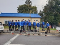 바르게살기운동 대륜동위원회, 새왓로 주변 풀베기 실시