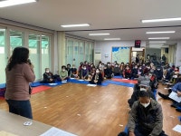 화북동, 경로당 만75세 어르신 백신접종 안내