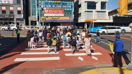 아라동바르게살기운동위원회, 안전한 등굣길 교통캠페인 전개